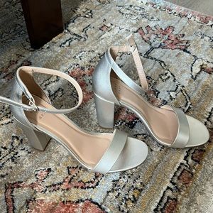 Champagne Block Heels